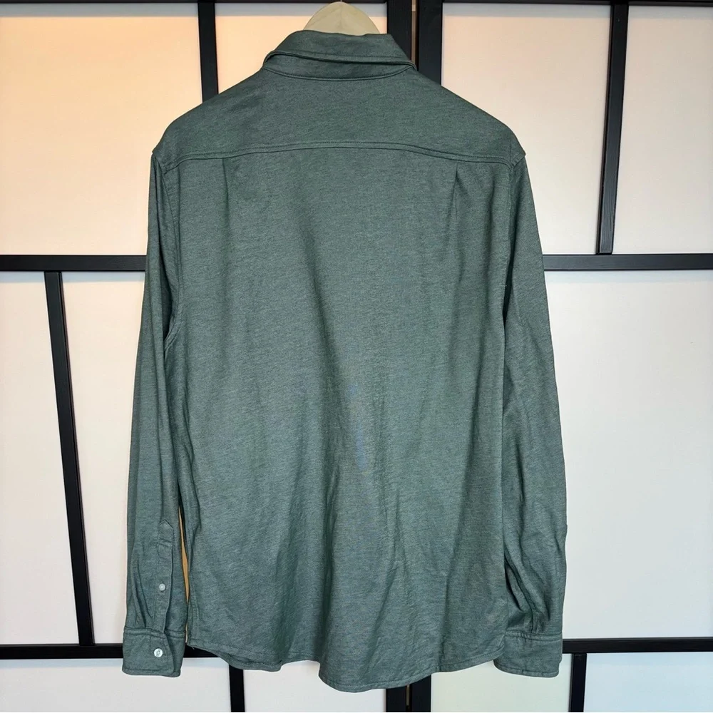 J CREW men’s button up shirt green Size Large preppy Casual business‎ office